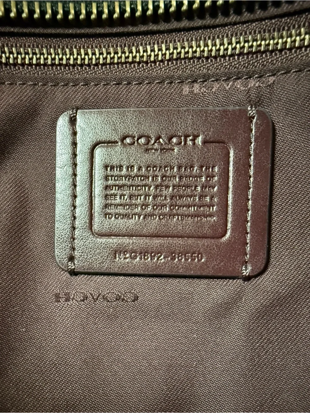 Coach polished pebble